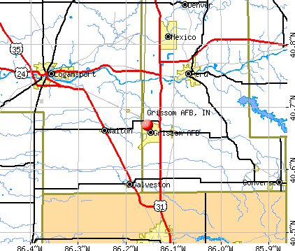 Grissom AFB, IN map
