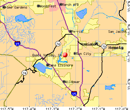 Quail Valley, CA map