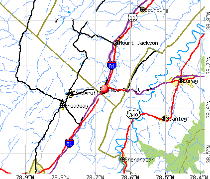 New Market, VA map