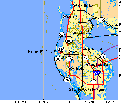 Harbor Bluffs, FL map