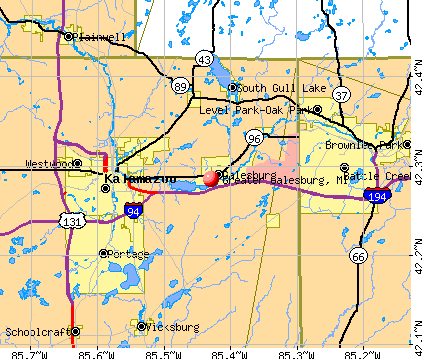 Greater Galesburg, MI map