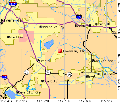 Lakeview, CA map