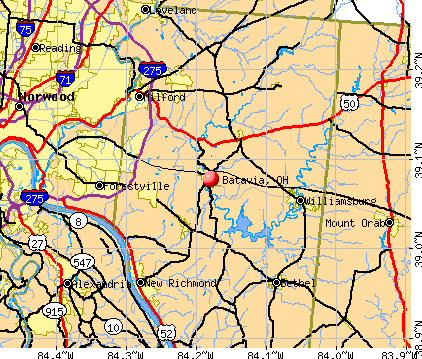 Batavia, OH map