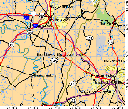 Boonsboro, MD map