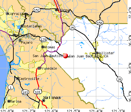 San Juan Bautista, CA map