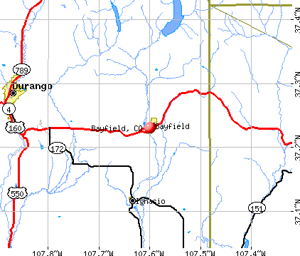 Bayfield, CO map