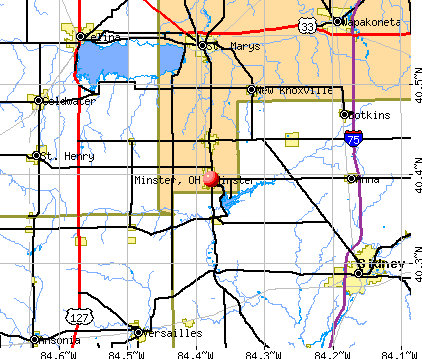 Minster, OH map
