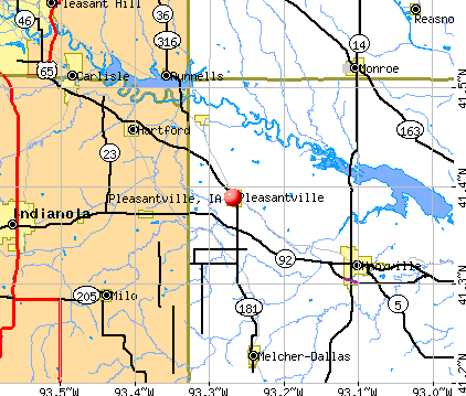 Pleasantville, IA map