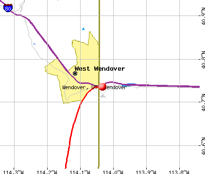 Wendover, UT map