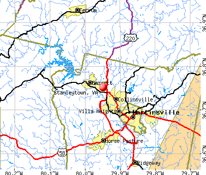 Stanleytown, VA map