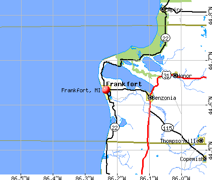 Frankfort, MI map
