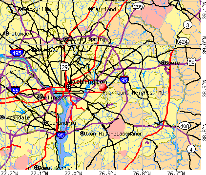 Fairmount Heights, MD map