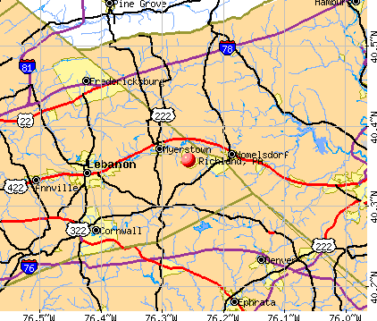Richland, PA map