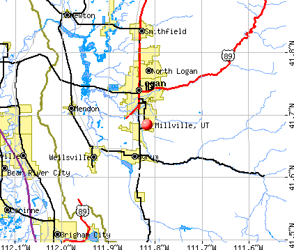 Millville, UT map