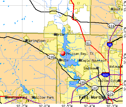 Pelican Bay, TX map