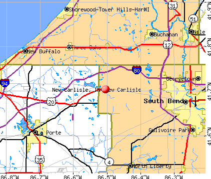 New Carlisle, IN map