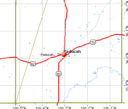 Paducah, TX map