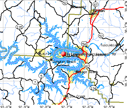 Village of Four Seasons, MO map
