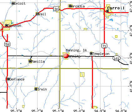 Manning, IA map