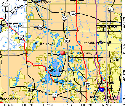 Lake Catherine, IL map