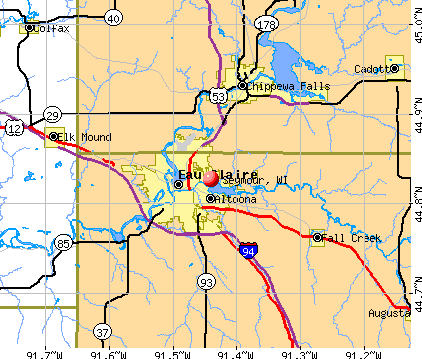 Seymour, WI map