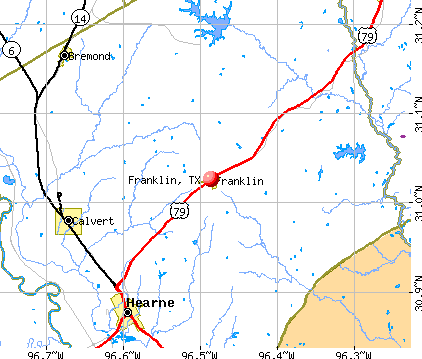 Franklin, TX map
