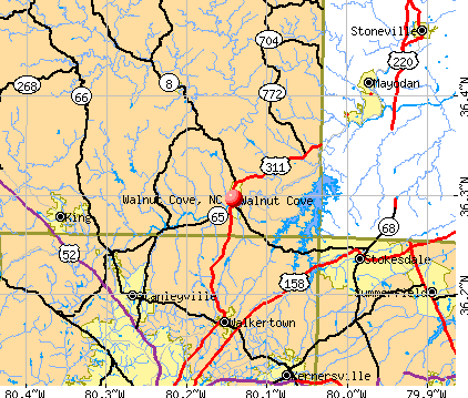 Walnut Cove, NC map