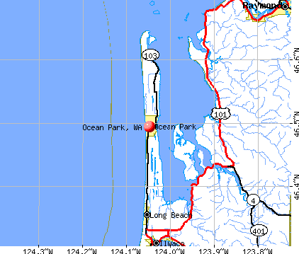 Ocean Park, WA map