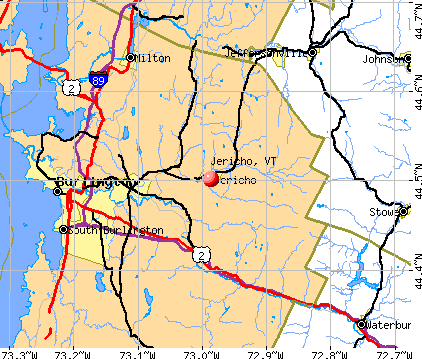 Jericho, VT map