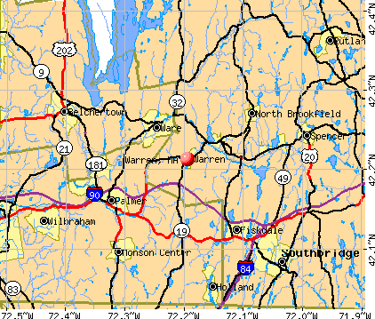 Warren, MA map
