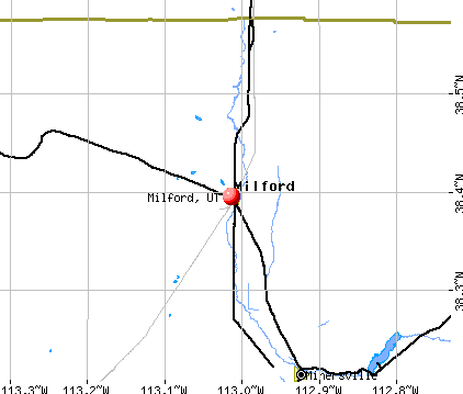 Milford, UT map