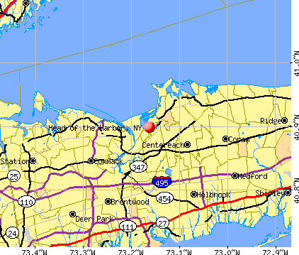 Head of the Harbor, NY map