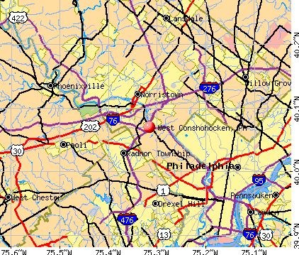 West Conshohocken, PA map