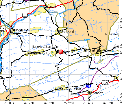 Marshallton, PA map