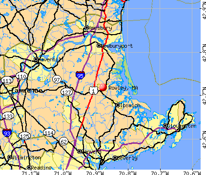 Rowley, MA map