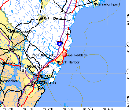 Cape Neddick, ME map