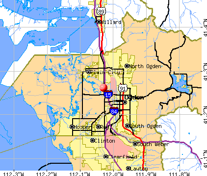 Marriott-Slaterville, UT map