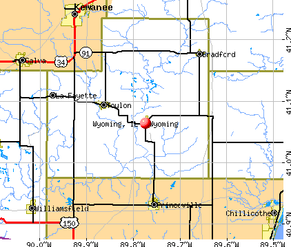 Wyoming, IL map