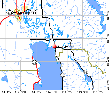 Bigfork, MT map