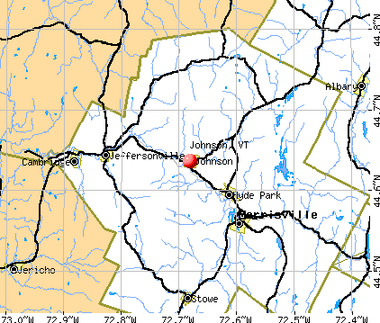 Johnson, VT map