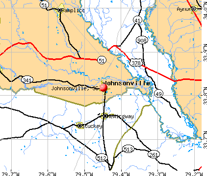 Johnsonville, SC map