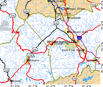 Etowah, NC map