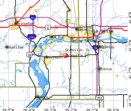 Granville, IL map