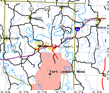 St. Robert, MO map