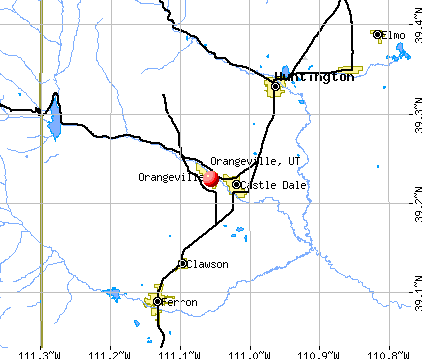 Orangeville, UT map