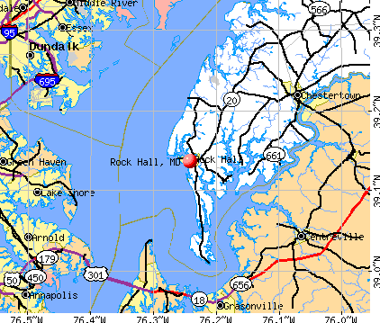 Rock Hall, MD map