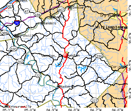 Owenton, KY map