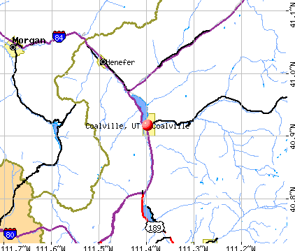 Coalville, UT map