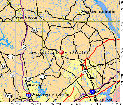 Jarrettsville, MD map