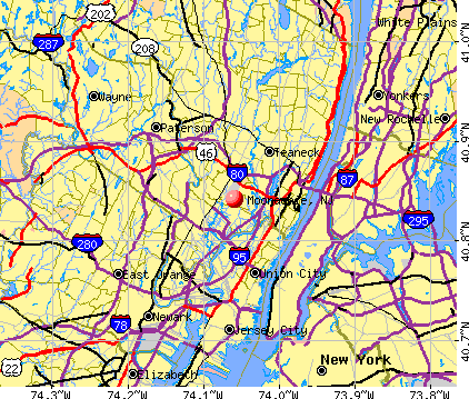 Moonachie, NJ map